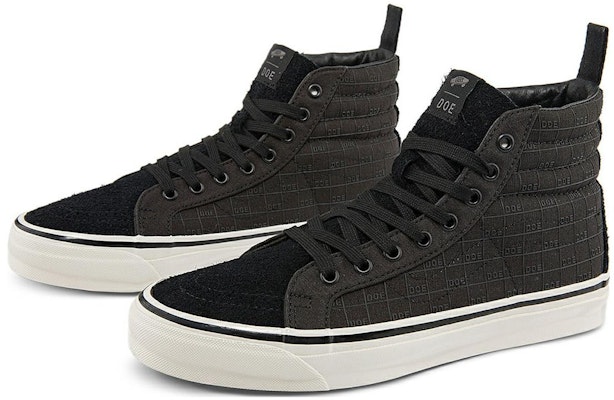 DOE x Vans Vault SK8 HI LX "遊戲亦有道" 創意棋盤 耐磨透氣 高筒 滑板鞋 男女同款 黑色 Order DOE x Vans Vault SK8 HI LX "遊戲亦有道" 創意棋盤 耐磨透氣 高筒 滑板鞋 男女同款 黑色