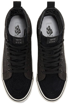DOE x Vans Vault SK8 HI LX "遊戲亦有道" 創意棋盤 耐磨透氣 高筒 滑板鞋 男女同款 黑色 Lookbook DOE x Vans Vault SK8 HI LX "遊戲亦有道" 創意棋盤 耐磨透氣 高筒 滑板鞋 男女同款 黑色