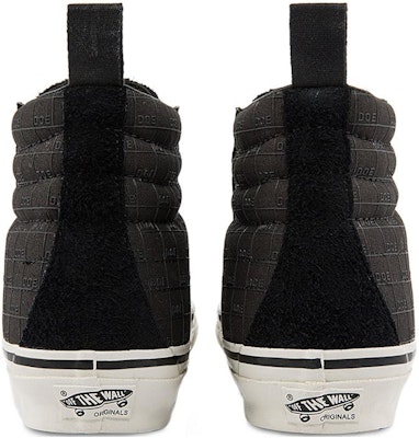 DOE x Vans Vault SK8 HI LX "遊戲亦有道" 創意棋盤 耐磨透氣 高筒 滑板鞋 男女同款 黑色 Shop DOE x Vans Vault SK8 HI LX "遊戲亦有道" 創意棋盤 耐磨透氣 高筒 滑板鞋 男女同款 黑色