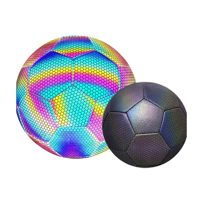 Donkey Friend Friend of Donkey Reflective 5 Football - Durable PU, Machine Stitched Adult Soccer Ball DJ6575