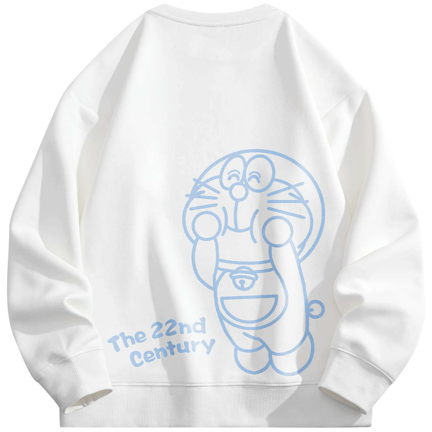 Doraemon Cartoon Graphic Print Casual Oversized Crewneck Sweatshirt Unisex 23828DLA33091G33569D