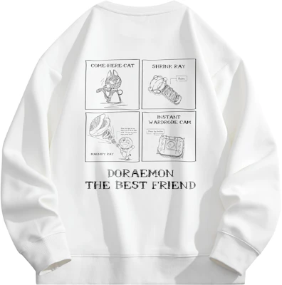哆啦A夢卡通圖案印花休閒圓領長袖衛衣 男女適穿 231583DLA33067G33526D Buy 哆啦A夢卡通圖案印花休閒圓領長袖衛衣 男女適穿 231583DLA33067G33526D