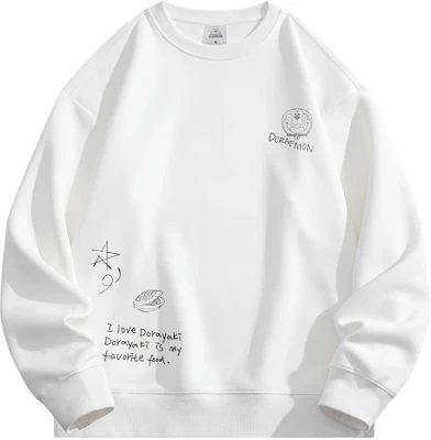 哆啦A夢卡通星標印花寬鬆版圓領長袖 男女休閒衛衣 231583DLA33067G33524D Buy 哆啦A夢卡通星標印花寬鬆版圓領長袖 男女休閒衛衣 231583DLA33067G33524D