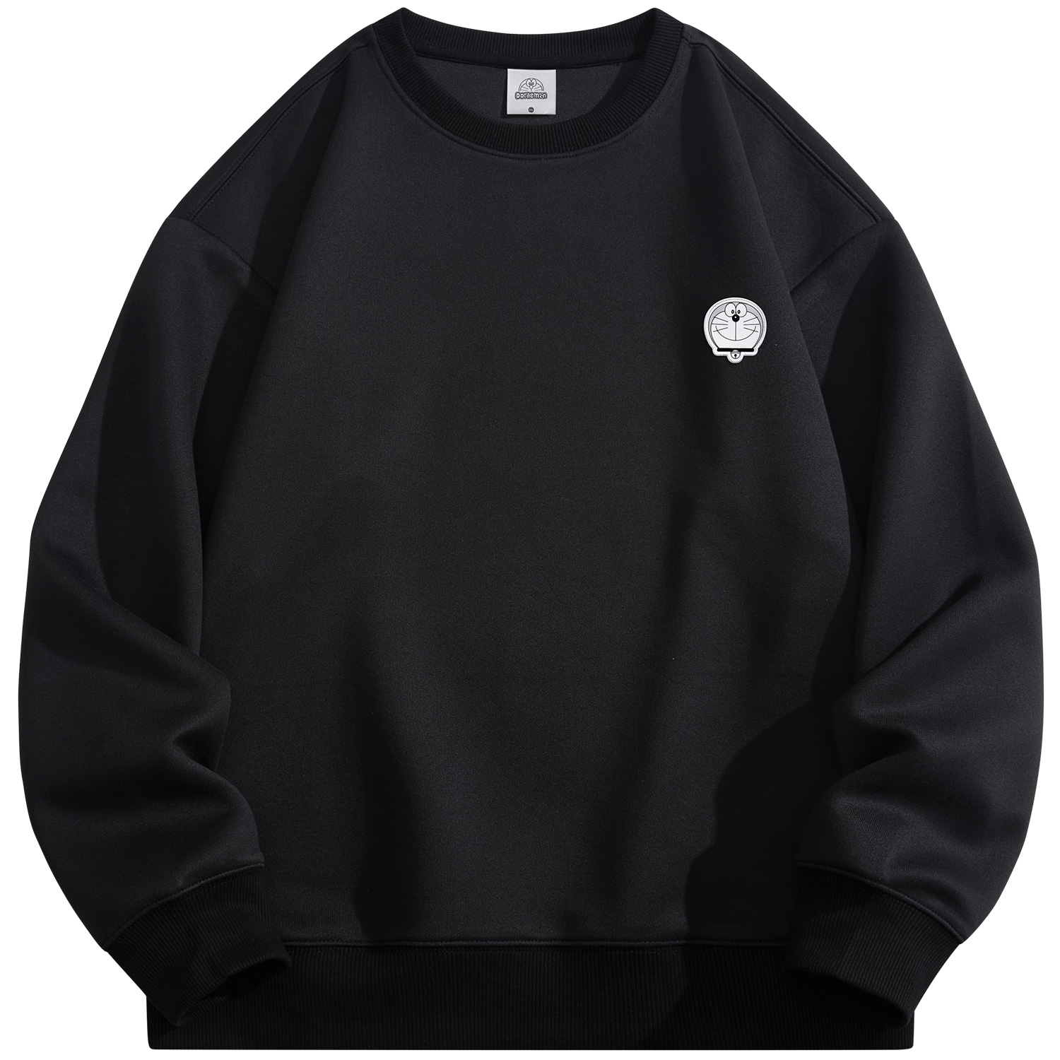 Doraemon Embroidered Logo Cartoon Crewneck Sweatshirt Unisex Casual Loose Fit 231583DLA33067G33532D