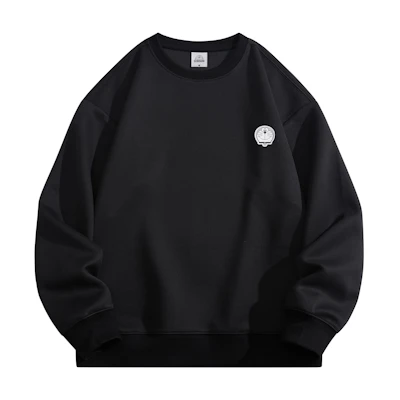 Doraemon Embroidered Logo Cartoon Crewneck Sweatshirt Unisex Casual Loose Fit 231583DLA33067G33532D