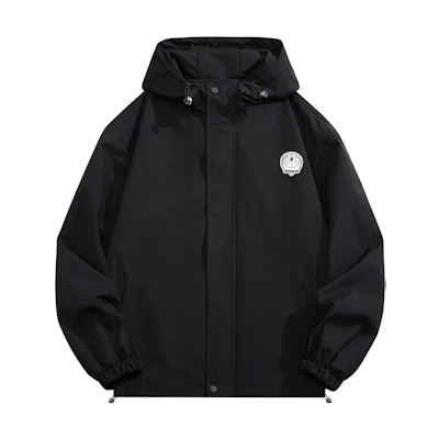 Doraemon Outdoor Cartoon Logo Windproof Waterproof Hoodie Jacket - Unisex 336198D