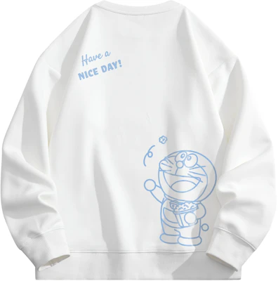 哆啦A夢純色卡通衛衣 - 休閒寬鬆男女皆宜圓領上衣 336795D Buy 哆啦A夢純色卡通衛衣 - 休閒寬鬆男女皆宜圓領上衣 336795D
