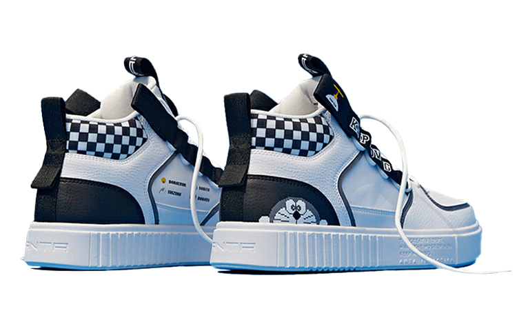 Anta Doraemon Casual Board Shoes 'White Black' 圖 2
