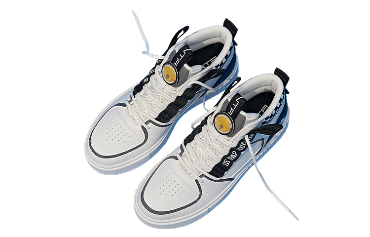 Anta Doraemon Casual Board Shoes 'White Black' 圖 5