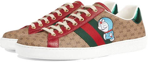 ドラえもん×グッチ エース ベージュGG 655021-2SZ10-9765 Lookbook ドラえもん×グッチ エース ベージュGG 655021-2SZ10-9765