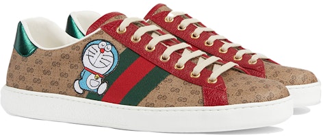 ドラえもん×グッチ エース ベージュGG 655021-2SZ10-9765 Shop ドラえもん×グッチ エース ベージュGG 655021-2SZ10-9765