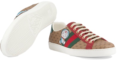 ドラえもん×グッチ エース ベージュGG 655021-2SZ10-9765 Sizing ドラえもん×グッチ エース ベージュGG 655021-2SZ10-9765