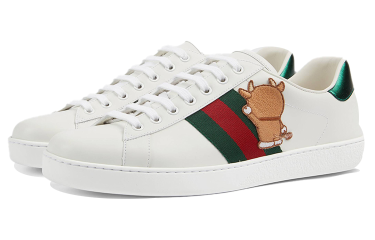 Lookbook Doraemon x Gucci Ace 'Patch Iblis Gading' 655060-0FIU0-9091