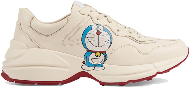 Doraemon x Gucci Rhyton系列 聯名款 時尚厚底老爸鞋 白色 Order Doraemon x Gucci Rhyton系列 聯名款 時尚厚底老爸鞋 白色