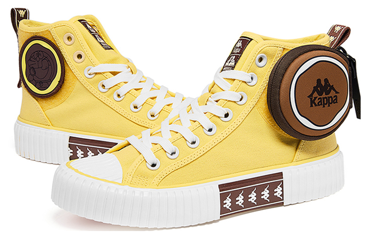 Shop Kappa 哆啦A梦联名经典高帮'黄色' KPCTFVS79-216