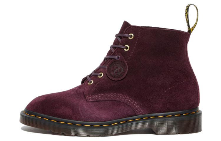 Dr. Martens 101 Burgundy 'Velvet Lace Street Ankle'