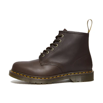 Dr. Martens 101 Crazy Horse Leather Ankle Boot 'Dark Brown'