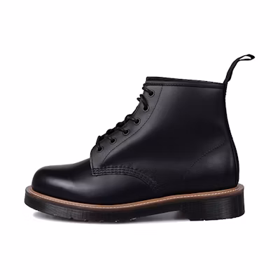 Dr. Martens 101 Straw 'Black British Gentleman 6-Eye Boot'