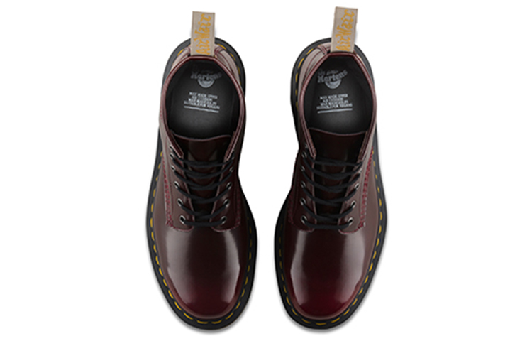 Shop Dr. Martens 101 Vegan Bottes Martin Lisses Rouges 23985600