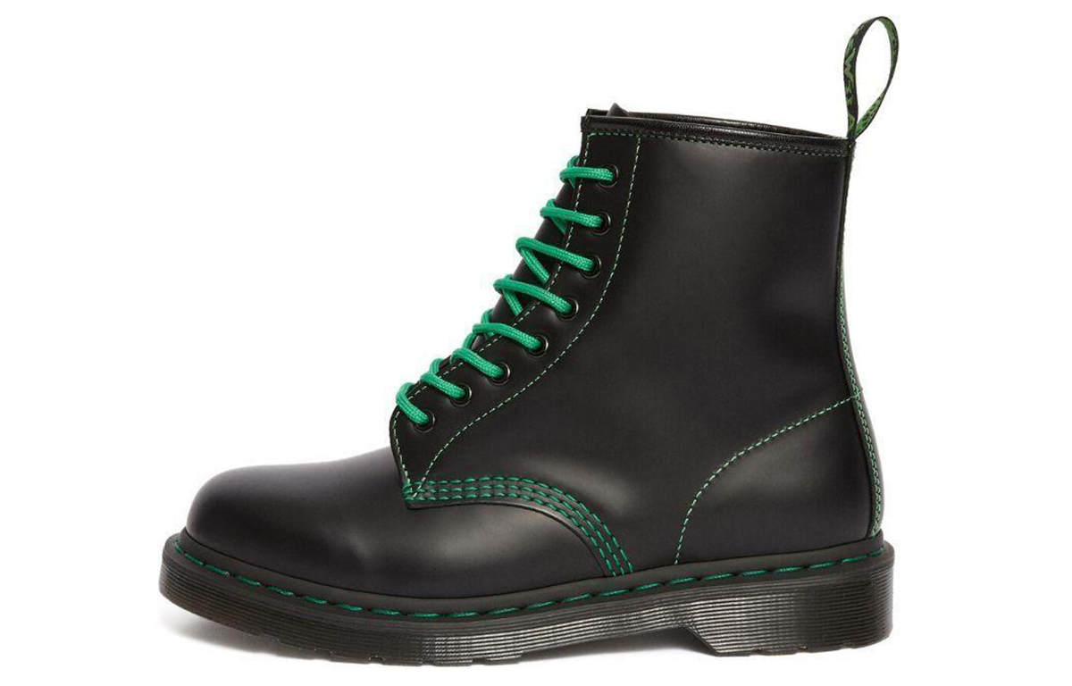 Dr. Martens 1460 'Colour Stitch Black Green'