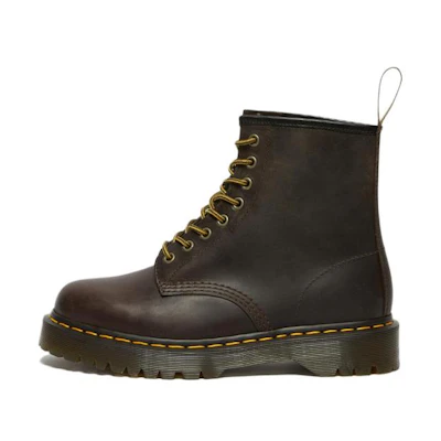 Dr. Martens 1460 Bex Crazy Horse Leather Lace Up Boots 'Dark Brown'