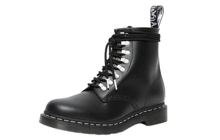 Dr. Martens 1460 Contrast Hardware Leather Lace Up Boots 'Black' 圖 2