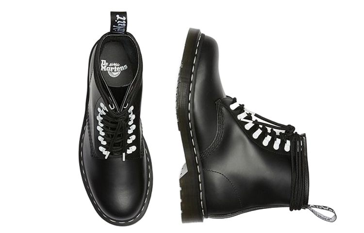 Dr. Martens 1460 Contrast Hardware Leather Lace Up Boots 'Black' 圖 3