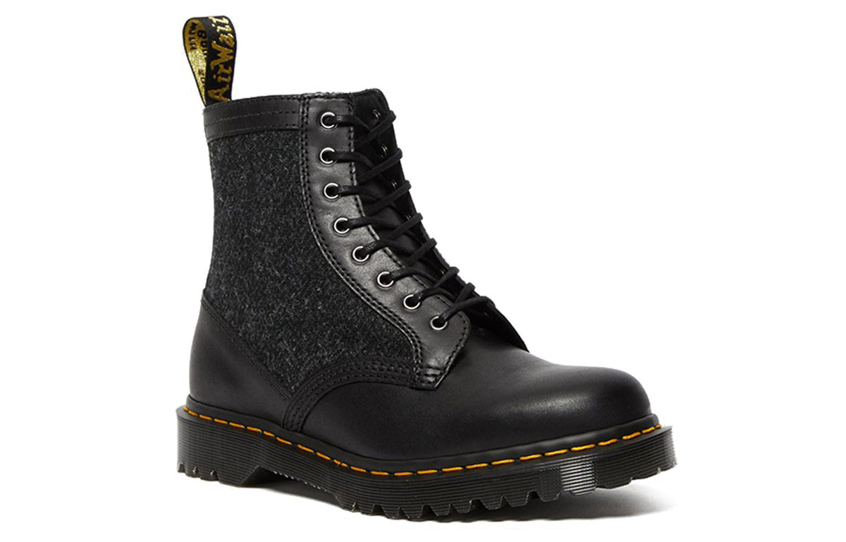 Shop Dr. Martens 1460 Harris Tweed 'Black' 26071001