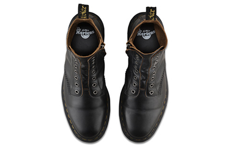 Shop Dr. Martens 1460 Boots Tanpa Tali Hitam Gaya Pasangan 24555001
