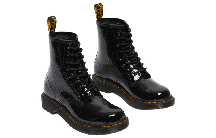 Dr. Martens 1460 Leather 'Black Leopard Emboss' 圖 2