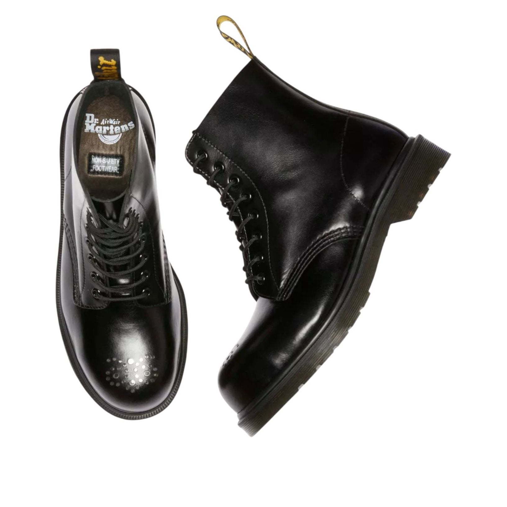 Details for Bottes Dr. Martens 1460 en cuir à embout acier « Noir » 41001001