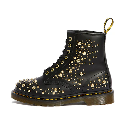Dr. Martens 1460 Midas Gold Color 8 Martin boots Couple Style Black