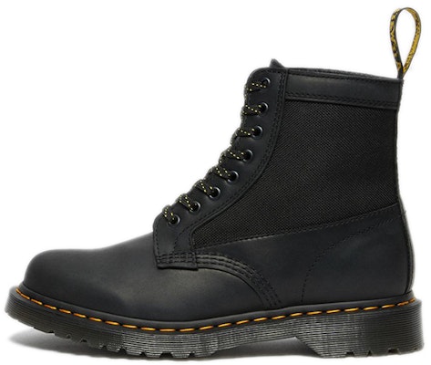 Dr. Martens 1460 Panel Leather Lace Boots Black/Yellow 26912001 Buy Dr. Martens 1460 Panel Leather Lace Boots Black/Yellow 26912001