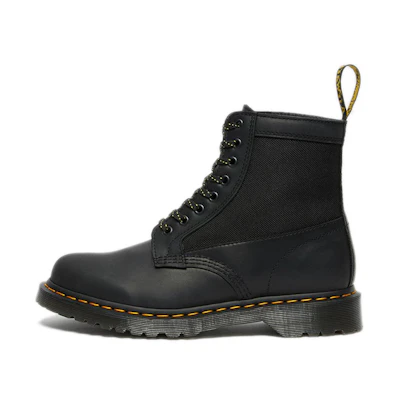 Dr. Martens 1460 Panel Leather Lace Boots Black/Yellow