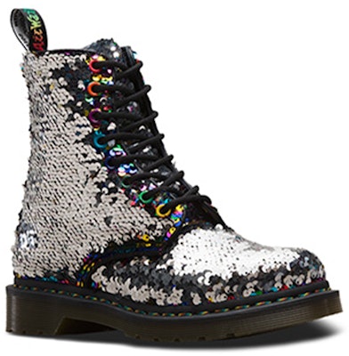 Dr. Martens 1460 Pascal 'Sequin Hitam Pelangi' 24594980 Order Dr. Martens 1460 Pascal 'Sequin Hitam Pelangi' 24594980