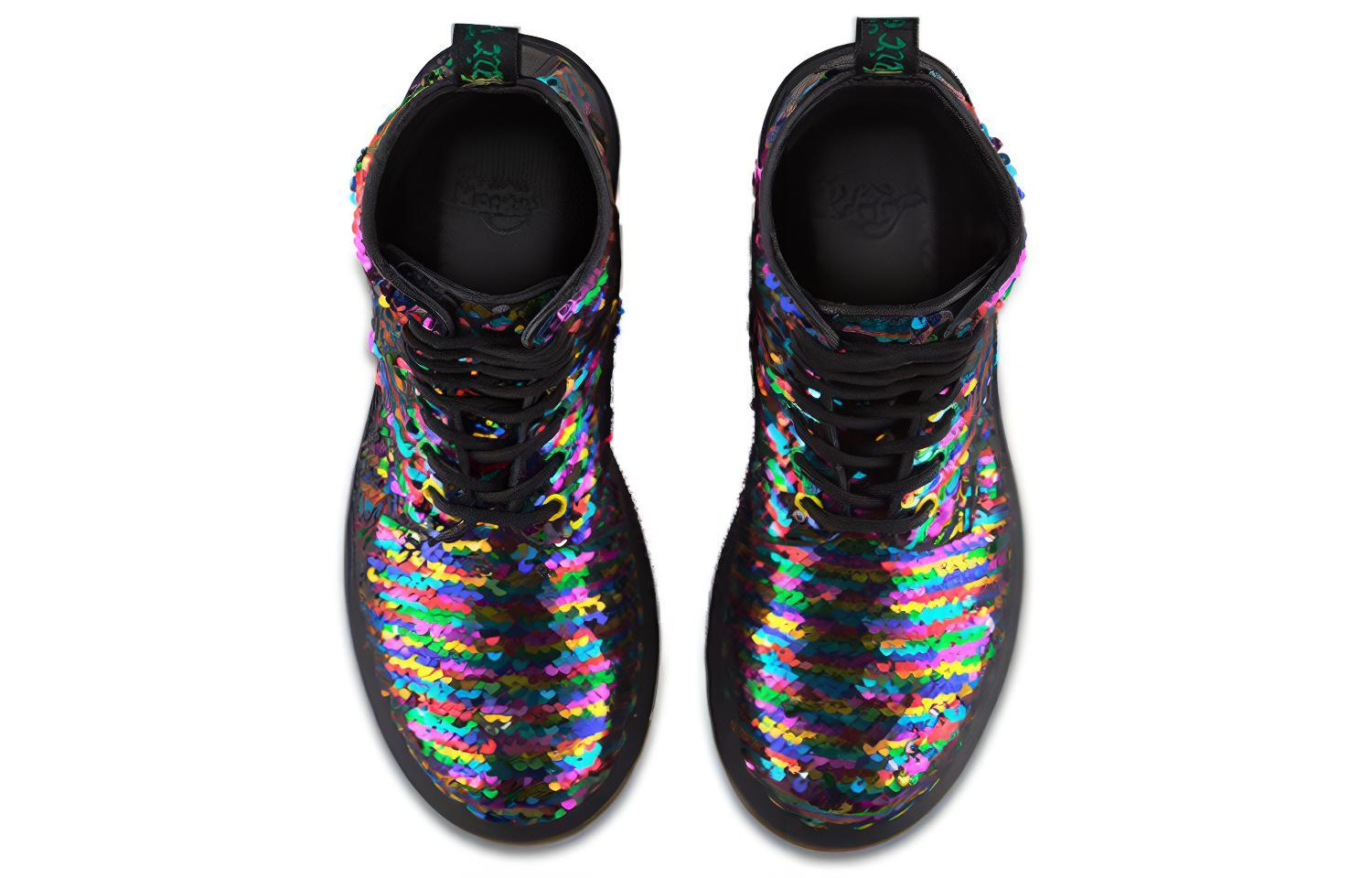Shop Dr. Martens 1460 Pascal 'Sequin Black Rainbow' 24594980