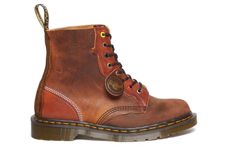 Lookbook Dr. Martens 1460 Pascal Buatan England Kulit But 'Coklat Pertengahan' 30608486
