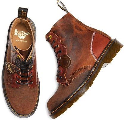 Brown Dr Martens 1460 Pascal Tan Harvest Brown 1460 Pascal Harvest