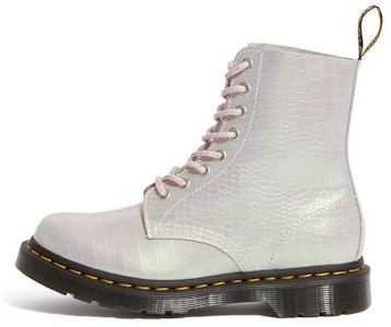 Dr. Martens 1460 Pascal Kulit Metalik Buaya 'Putih' 25724650 Buy Dr. Martens 1460 Pascal Kulit Metalik Buaya 'Putih' 25724650