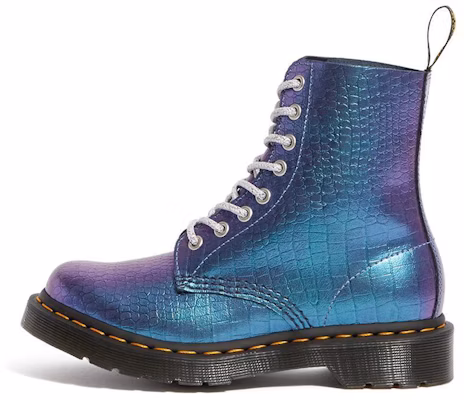 Dr. Martens 1460 Pascal Kulit Metallic Corak Buaya 'Ungu Biru' 25724400 Buy Dr. Martens 1460 Pascal Kulit Metallic Corak Buaya 'Ungu Biru' 25724400