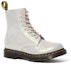Order Dr. Martens 1460 Pascal Kulit Metalik Corak Buaya 'Putih' 25724650