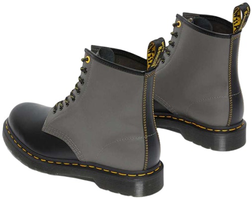 Dr. Martens 1460 Smooth Clash Leather Lace Up Boots 'Grey Black' 27538001 Lookbook Dr. Martens 1460 Smooth Clash Leather Lace Up Boots 'Grey Black' 27538001
