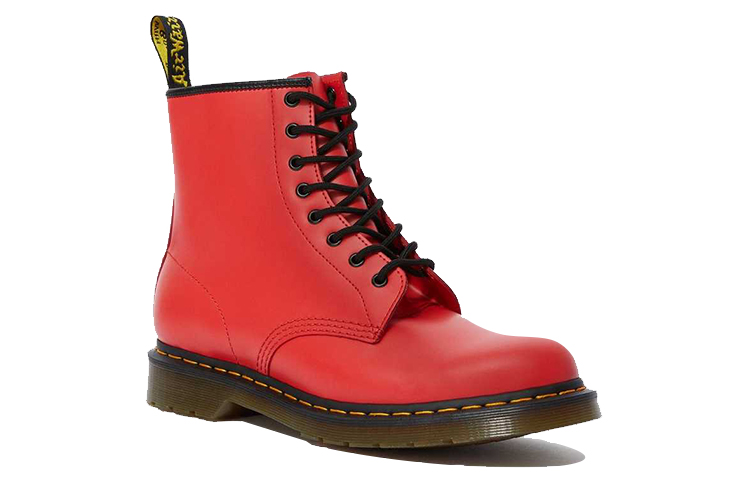 Dr. Martens 1460 Smooth Leather Lace Up Boots 'Red Black' 圖 3