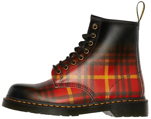 Dr. Martens 1460 Tartan Leather Boots Black/Orange/Red 25754102 Buy Dr. Martens 1460 Tartan Leather Boots Black/Orange/Red 25754102