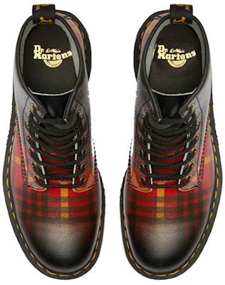 Dr. Martens 1460 Tartan Leather Boots Black/Orange/Red 25754102 Shop Dr. Martens 1460 Tartan Leather Boots Black/Orange/Red 25754102