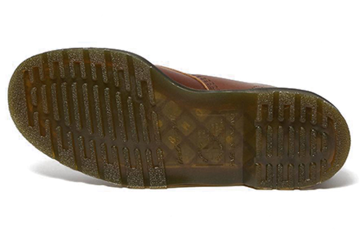 Shop Dr. Martens 1460 Boots Kulit Veg Tan 'Coklat' Lace Up 26053220