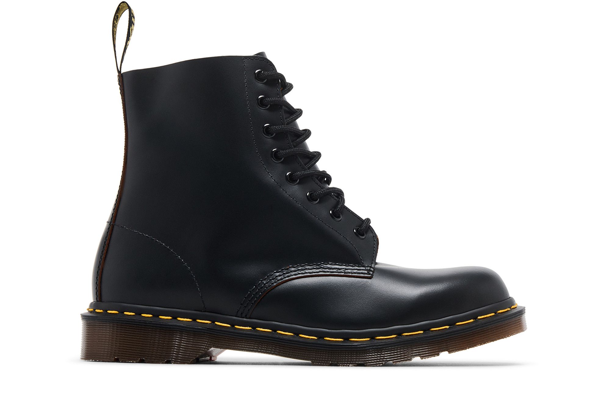Dr. Martens 1460 Vintage Made In England Lace Up Boot 'Black Quilon' 12308001