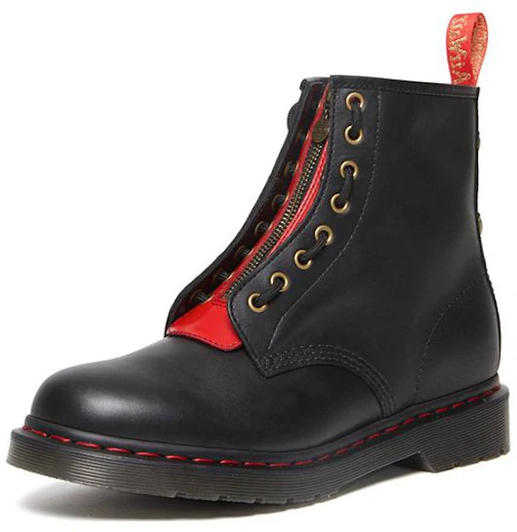 Dr. Martens 1460 Anno del Coniglio Stivali in Pelle ''Nero Rosso'' 30556004 Lookbook Dr. Martens 1460 Anno del Coniglio Stivali in Pelle ''Nero Rosso'' 30556004