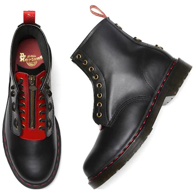 Dr. Martens 1460 Anno del Coniglio Stivali in Pelle ''Nero Rosso'' 30556004 Purchase Dr. Martens 1460 Anno del Coniglio Stivali in Pelle ''Nero Rosso'' 30556004