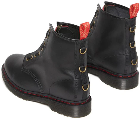 Dr. Martens 1460 Anno del Coniglio Stivali in Pelle ''Nero Rosso'' 30556004 Details for Dr. Martens 1460 Anno del Coniglio Stivali in Pelle ''Nero Rosso'' 30556004